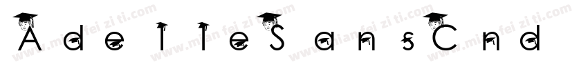 Ade11eSansCnd Thin字体转换